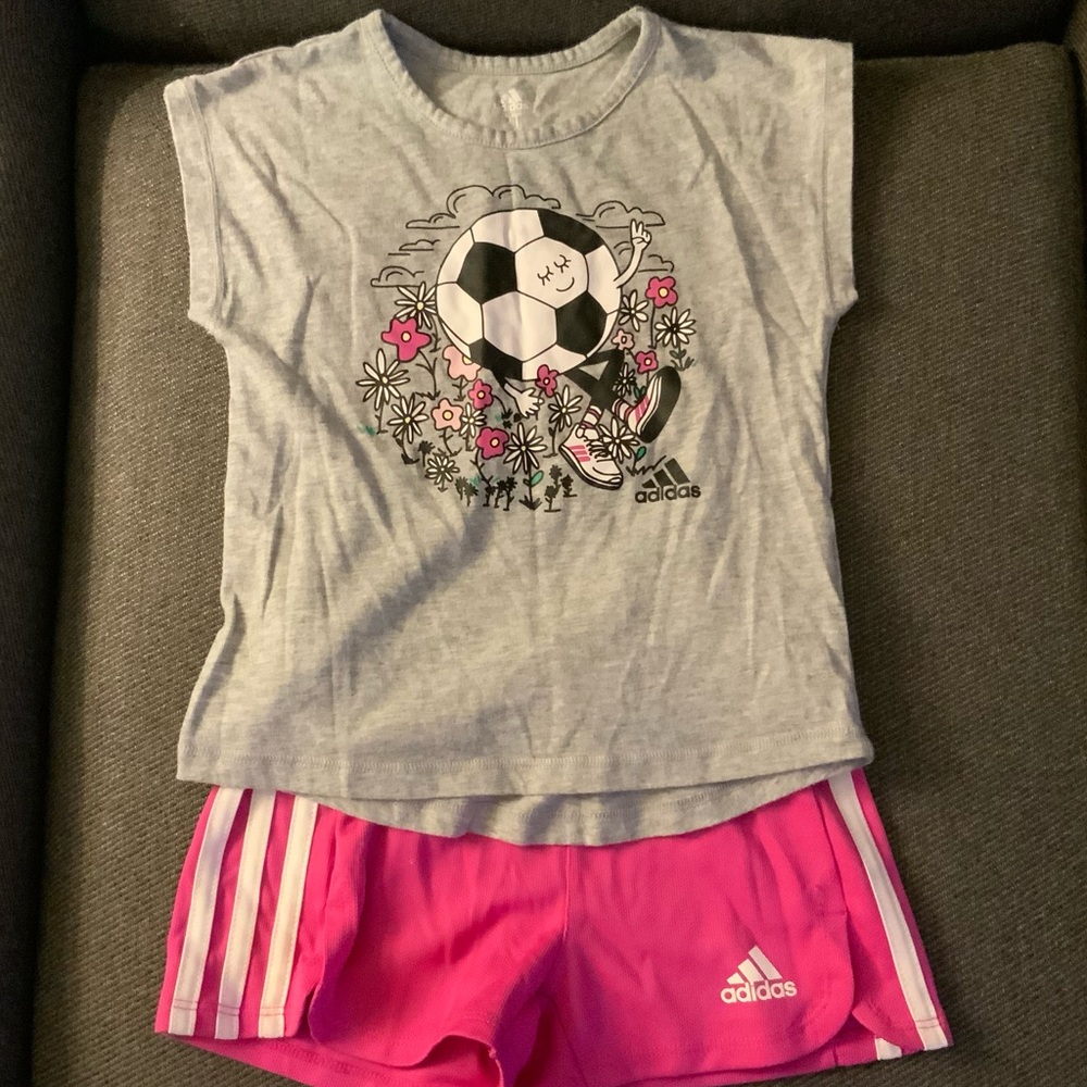 Girls Adidas matching set